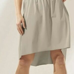 Athleta Cosmic Hi-low Skirt Tan